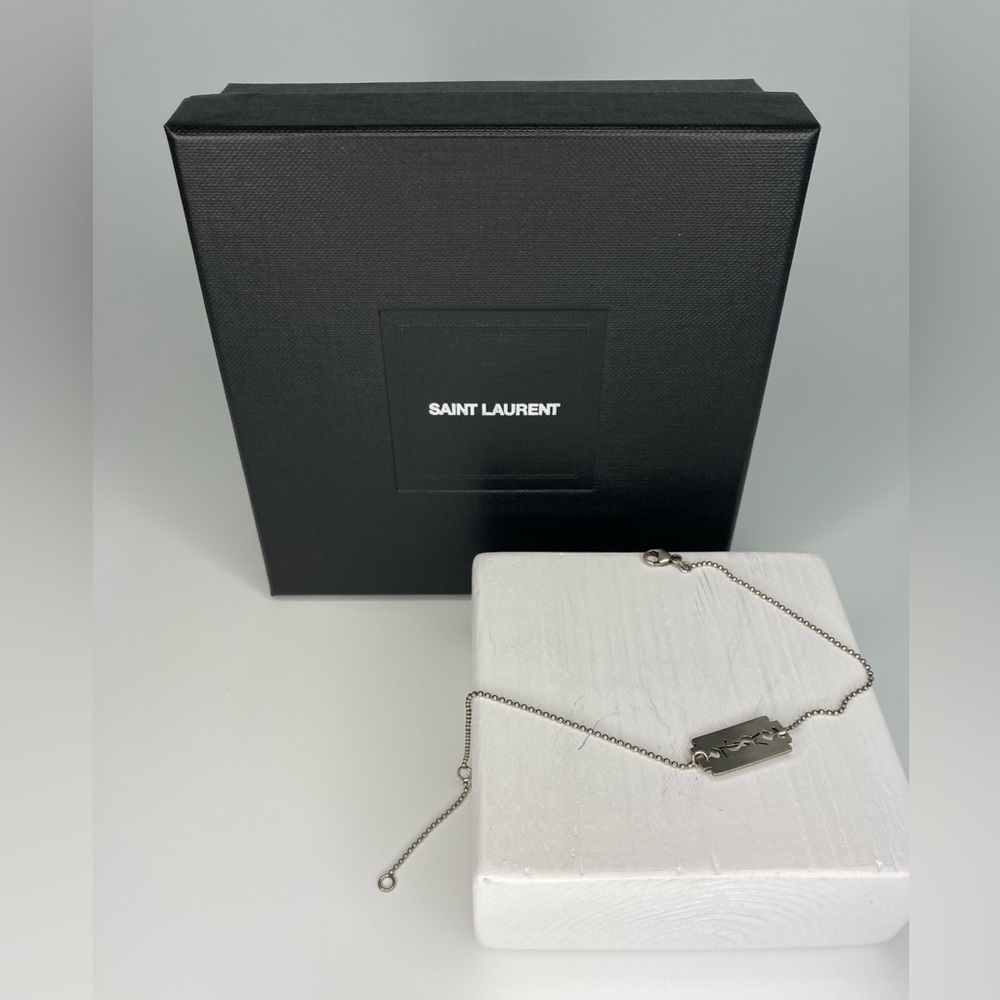 Saint Laurent Razer Logo Bracelet